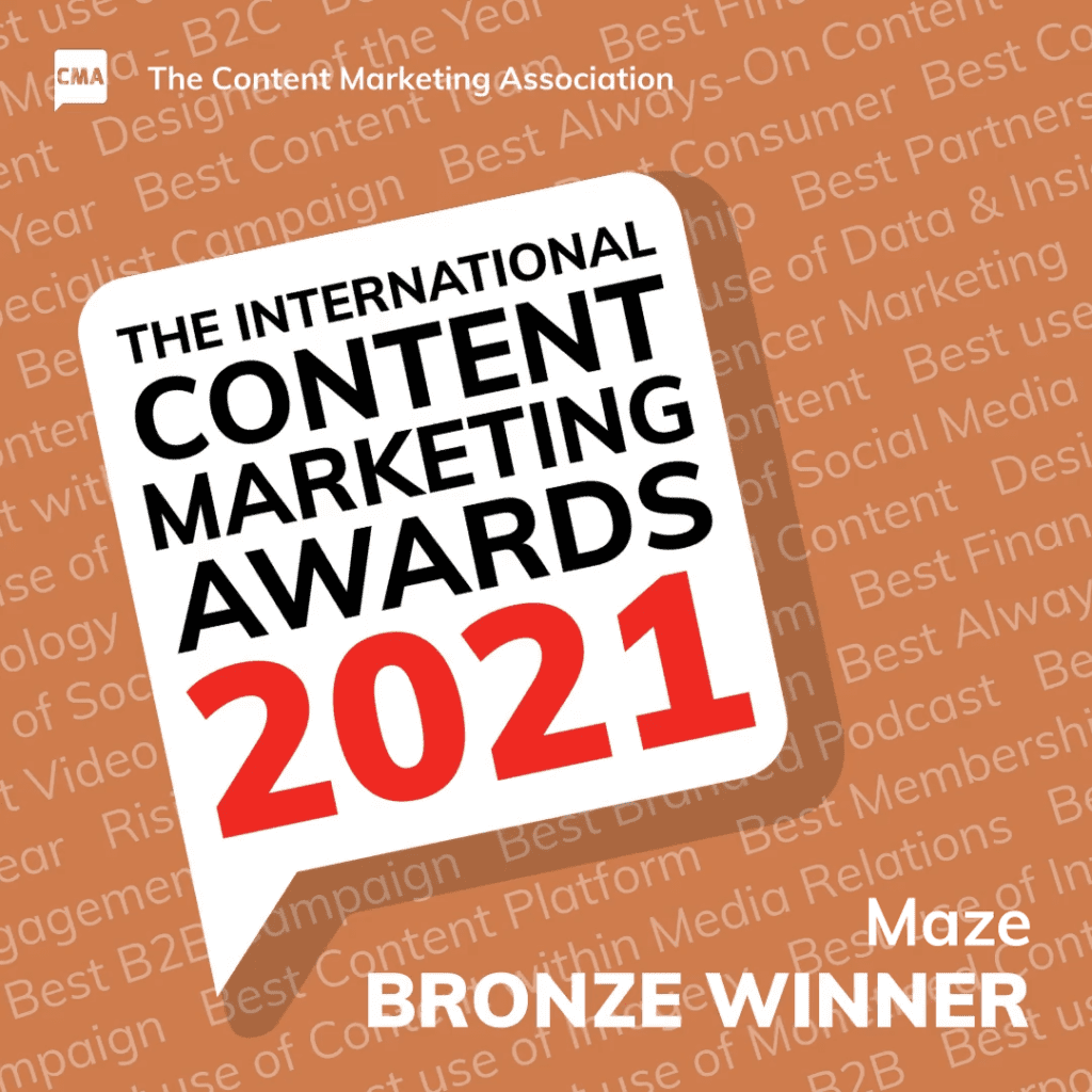 The International Content Marketing Awards 2021 logo